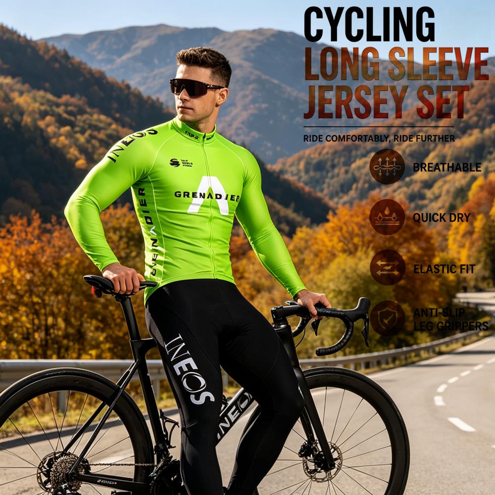 Summer Clothing Sale Men - ชุดเสื้อปั่นจักรยานฤดูใบไม้ร่วง Ropa Ciclismo เสื้อปั่นจักรยานแขนยาวฤดูใบไม้ผลิ ชุดปั่นจักรยาน MTB