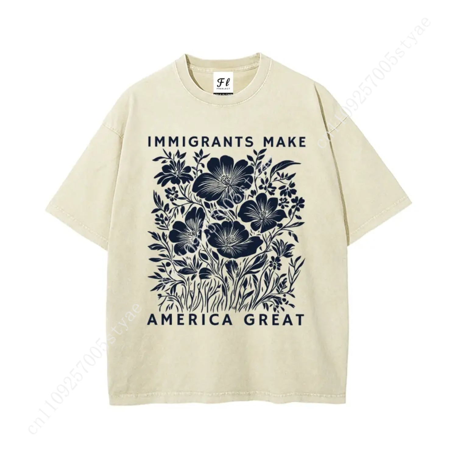 Summer Quilt - เสื้อยืดโอเวอร์ไซส์ลาย 