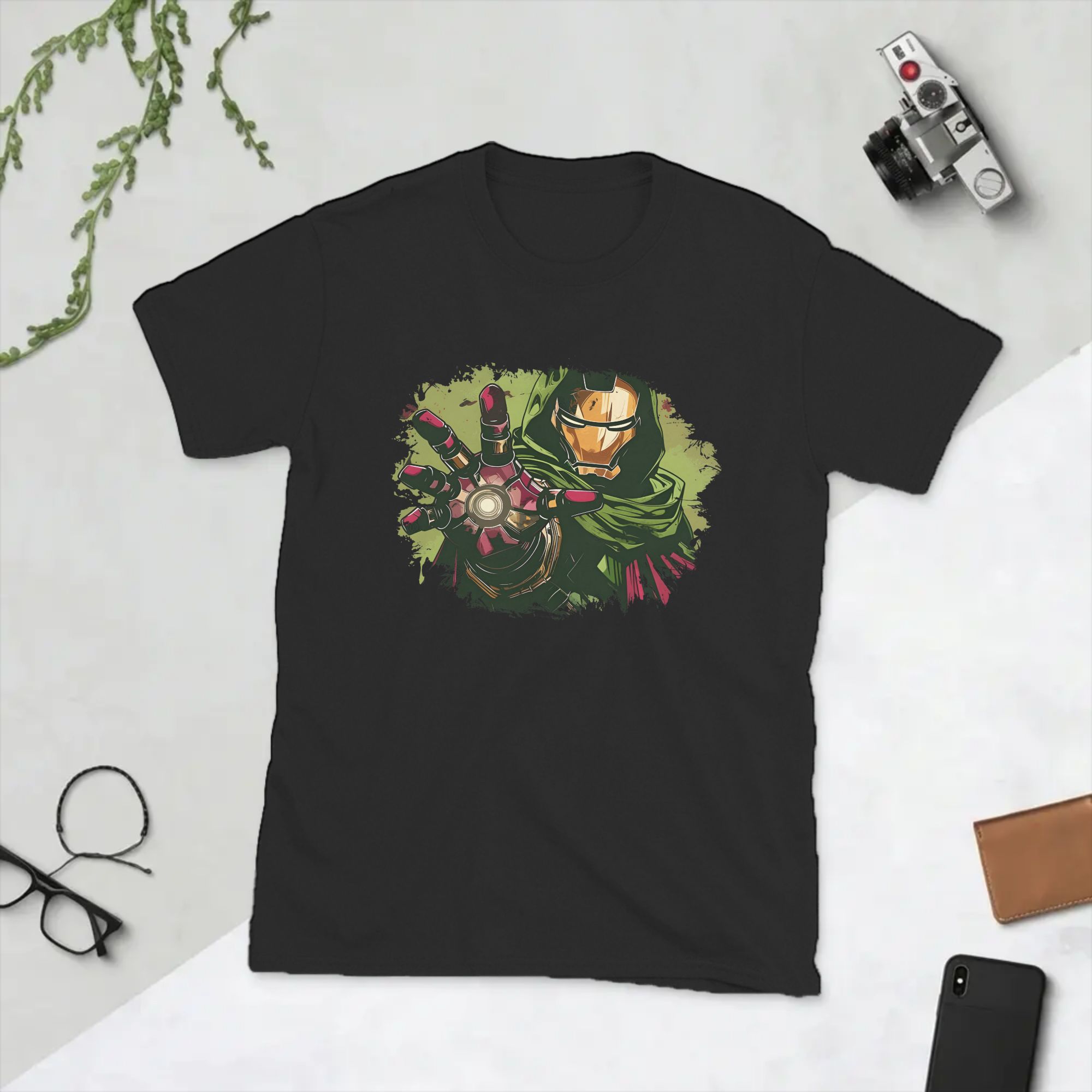 Summer Clothing Ideas Men - เสื้อยืดผู้ชายลายการ์ตูน Dr. Dooms เสื้อยืดลำลอง แขนสั้น คอกลม