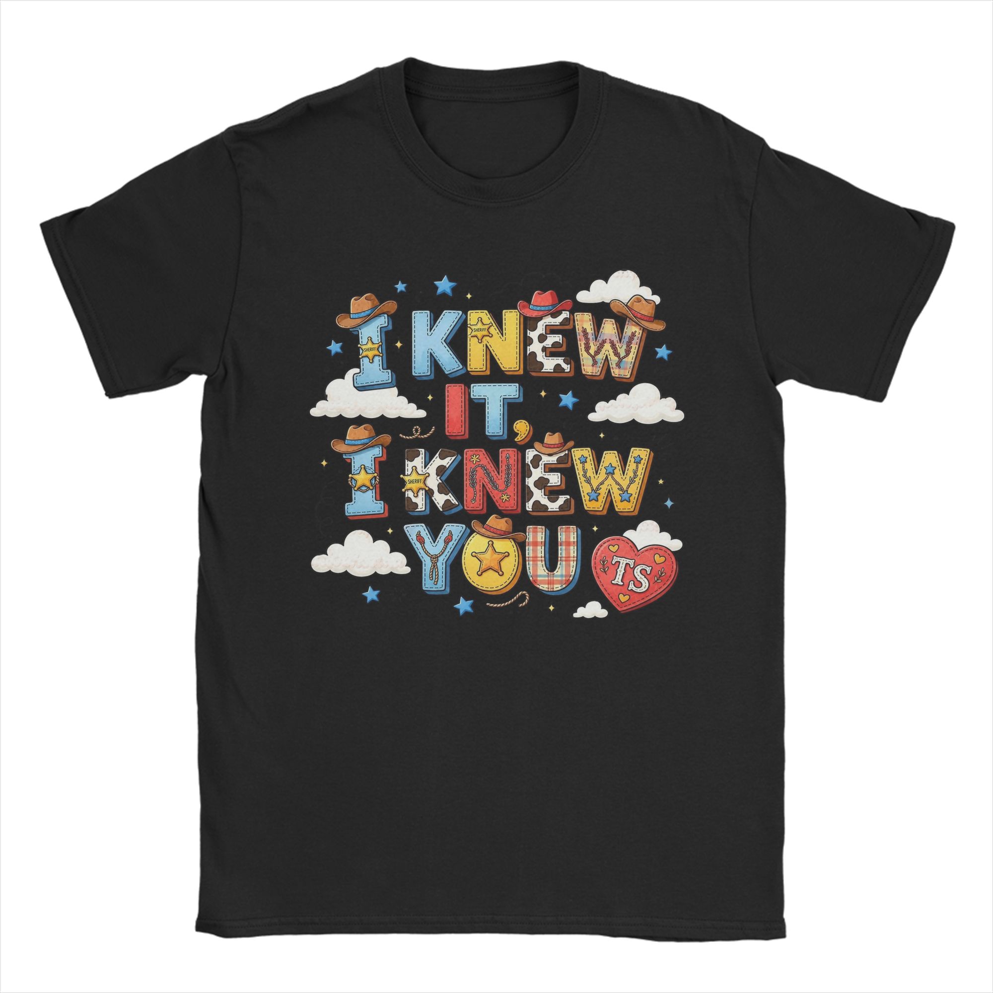 Summer Clothing Ideas Men - ฉันรู้ว่ามันเป็นอย่างนั้น ฉันรู้จักคุณ เสื้อยืดการ์ตูน TS เสื้อยืดผู้ชายผ้าฝ้ายแท้ เสื้อยืดตลกขบขัน
