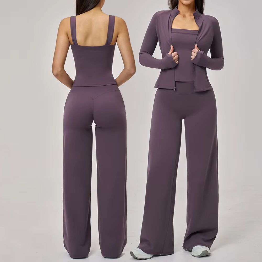 Summer Clothing Trends For Women - ชุดโยคะสำหรับผู้หญิง ชุดออกกำลังกาย 2/3 ชิ้น ชุดออกกำลังกายแห้งเร็ว ชุดวิ่งออกกำลังกาย