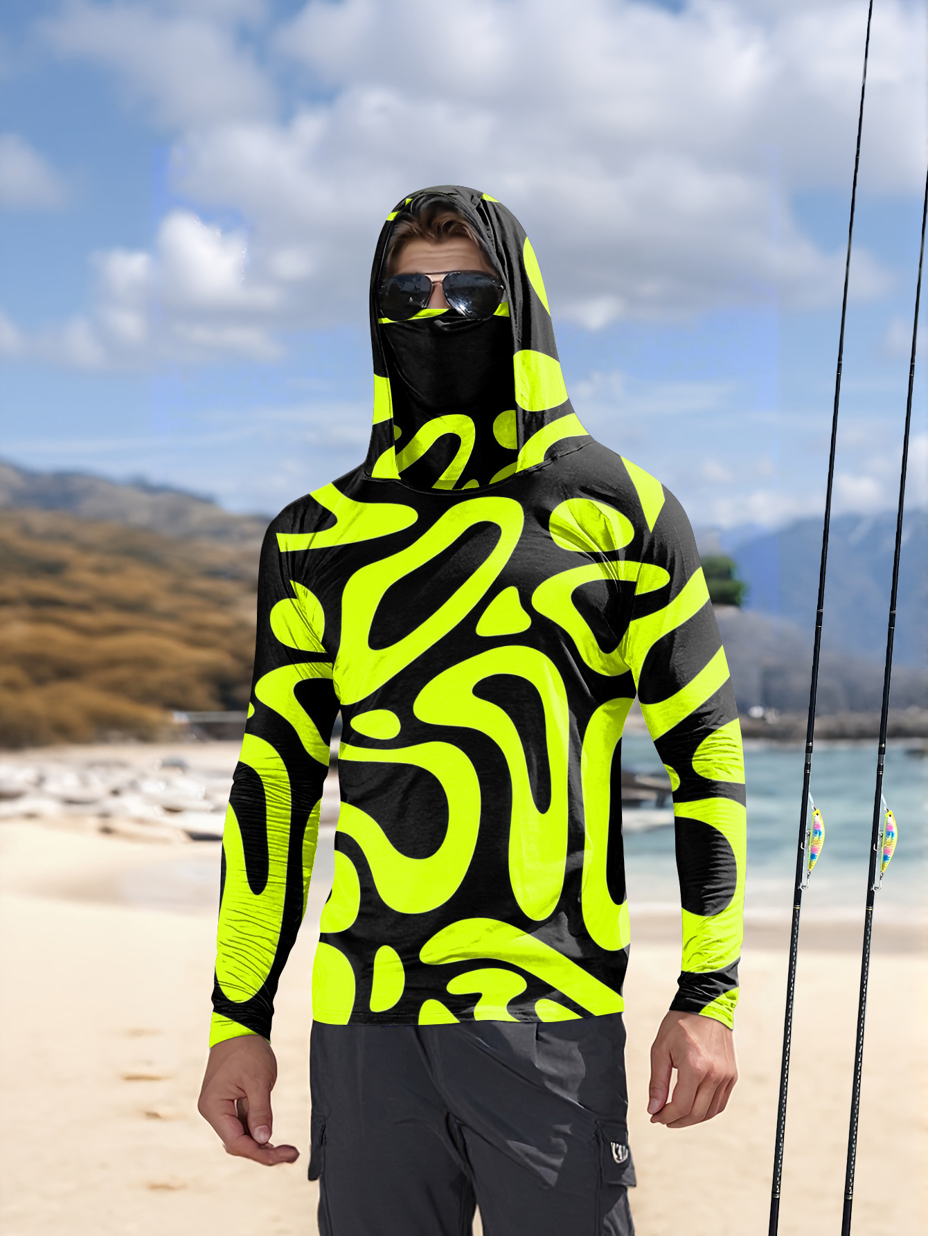 Summer Clothing Mens - เสื้อเชิ้ตแขนยาวผู้ชายสไตล์ใหม่ประจำฤดูร้อนปี 2026 ลายพิมพ์ 3 มิติ สำหรับใส่เล่นกีฬาและลำลอง