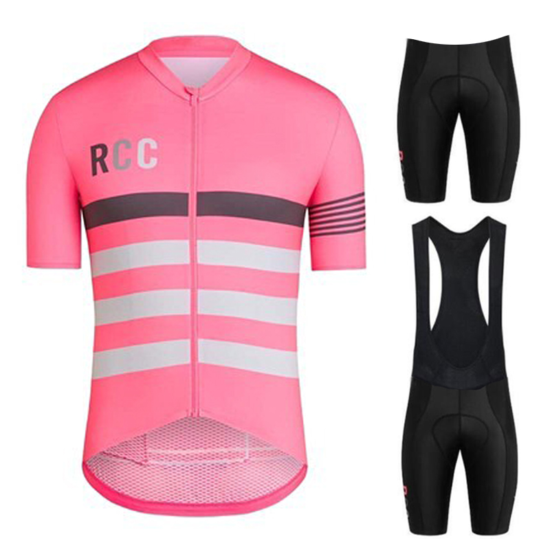 Summer Clothing Sale Men - สีชมพู RCC ชุดปั่นจักรยานแขนสั้นสำหรับชายชุดกีฬาจักรยานฤดูร้อนไมล็อต ซิกลิสโม ฮอมเบอร์จักรยานเสื้อผ้า 2026