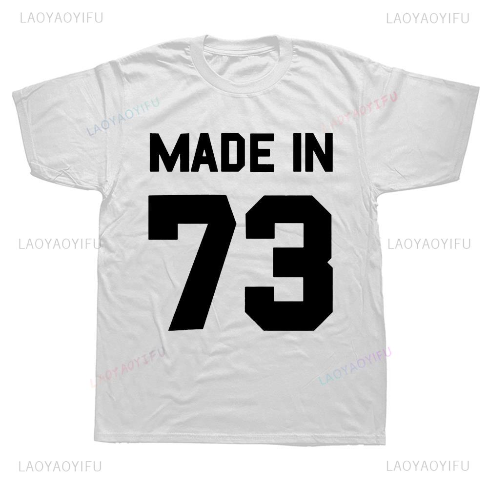 เสื้อยืด1973ลายกราฟิกสุดคลาสสิ - Summer Clothing Sale Men บทวิจารณ์และราคา