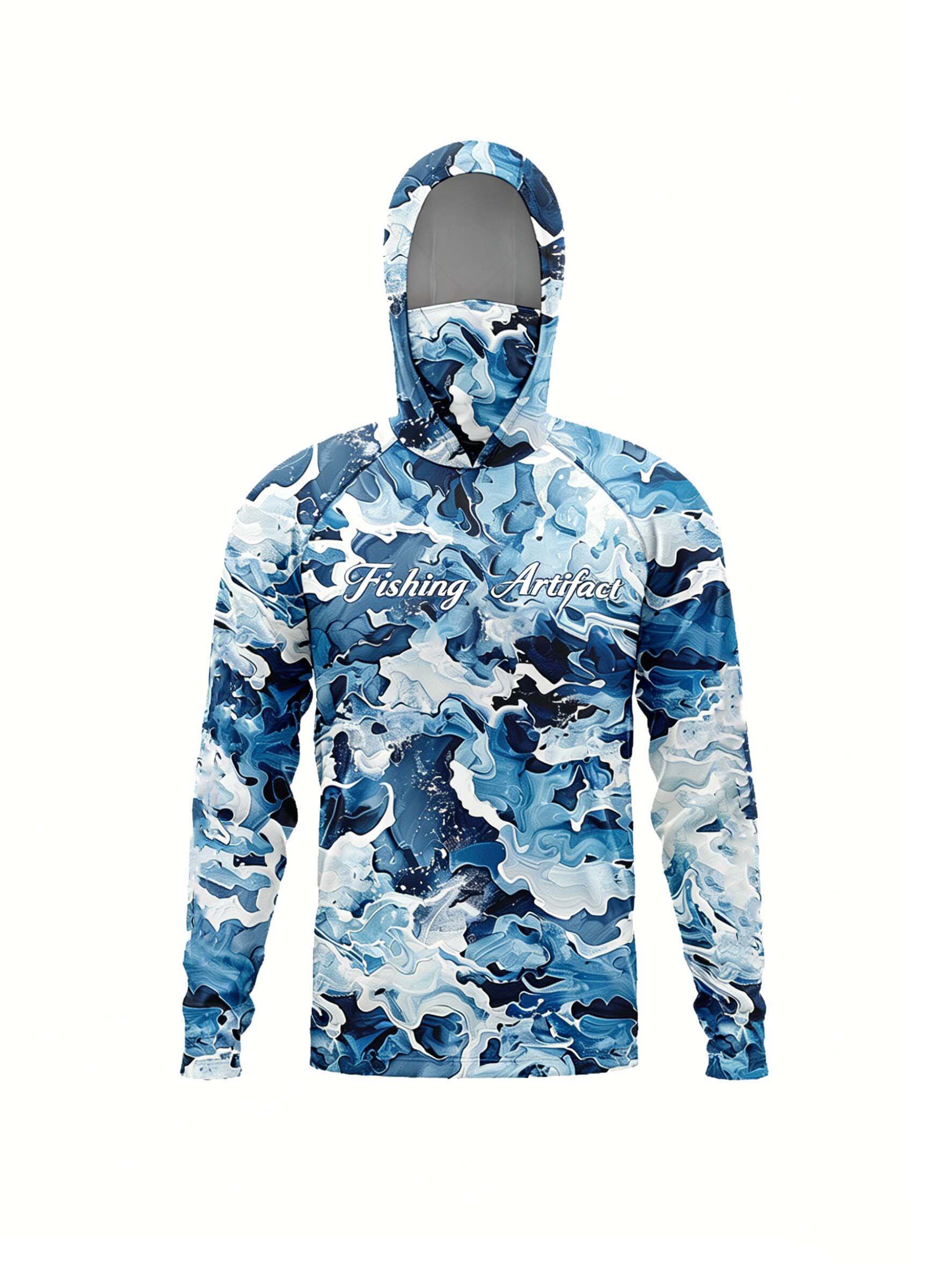 เสื้อฮู้ดตกปลาสำหรับผู้ชายลายพ - Summer Clothing Mens บทวิจารณ์และราคา