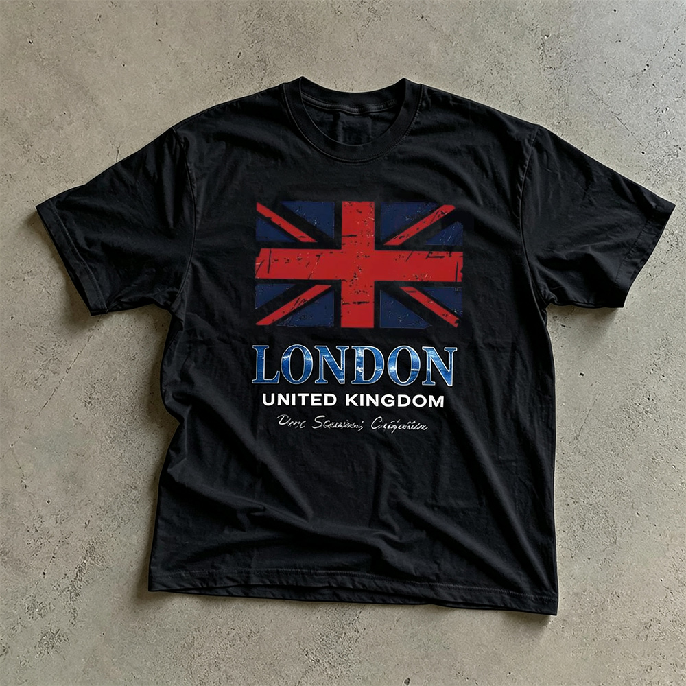 เสื้อยืดพิมพ์ลายยูเนียนแจ็ค (ล - Summer Clothing London บทวิจารณ์และราคา