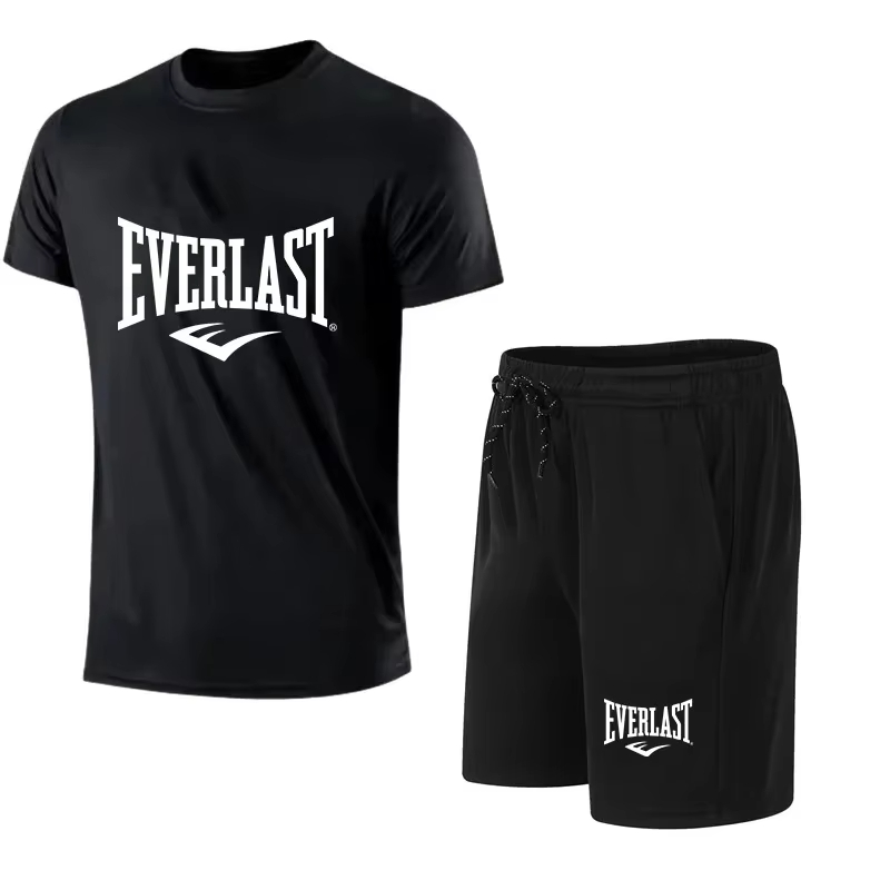 EVERLAST เสื้อยืดผู้ชาย + กางเ - Summer Gym Clothing บทวิจารณ์และราคา