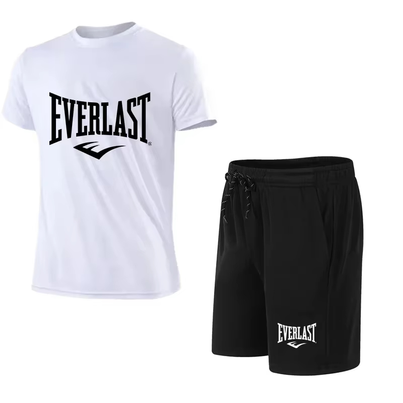 EVERLAST เสื้อยืดผู้ชาย + กางเ - Summer Gym Clothing บทวิจารณ์และราคา
