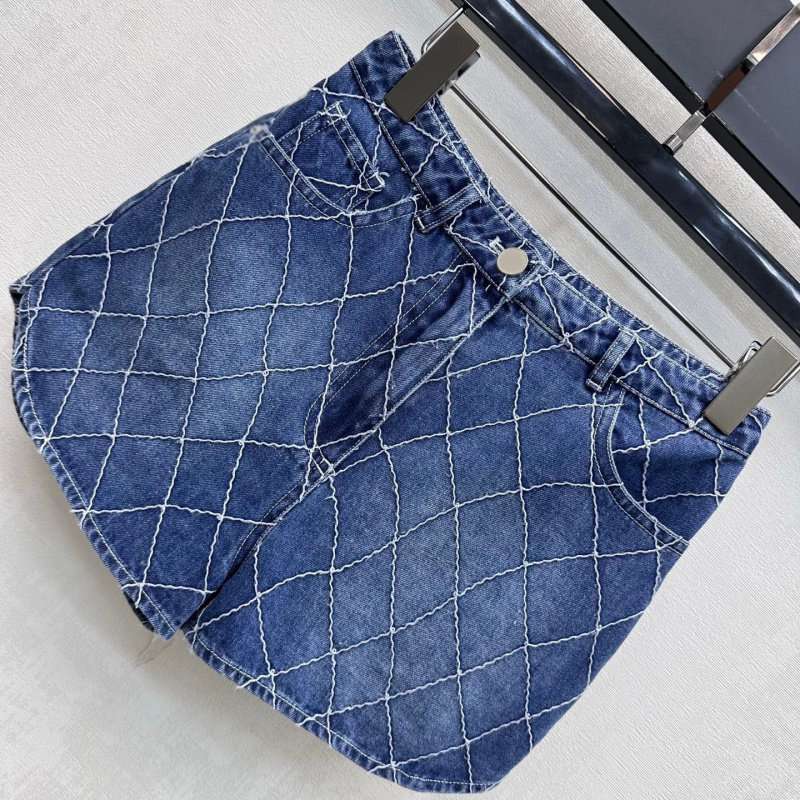 กางเกงขาสั้นผ้าเดนิมลายตารางเพ - Summer Quilt บทวิจารณ์และราคา