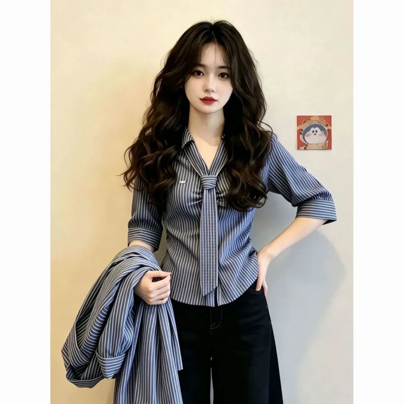 เสื้อเชิ้ตคอโปโล แขนสั้น ลายทา - Summer Clothing Trends For Women บทวิจารณ์และราคา
