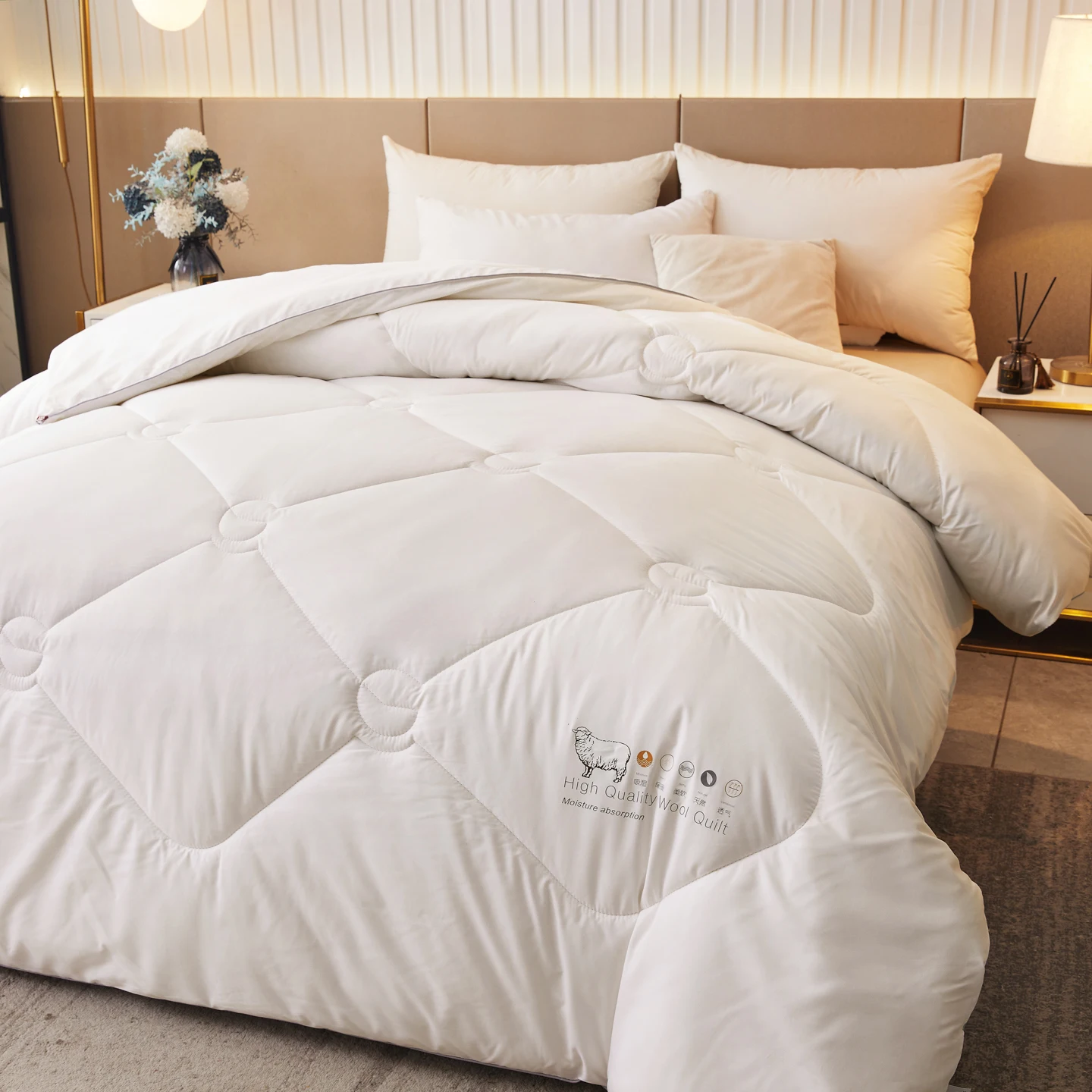 ผ้านวมขนแกะแท้ 100% หรูหรา หนา - Summer Quilt บทวิจารณ์และราคา