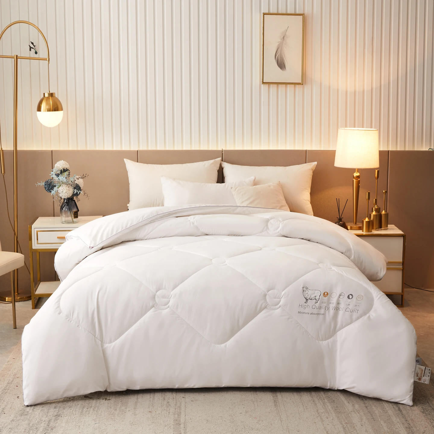 ผ้านวมขนแกะแท้ 100% หรูหรา หนา - Summer Quilt บทวิจารณ์และราคา