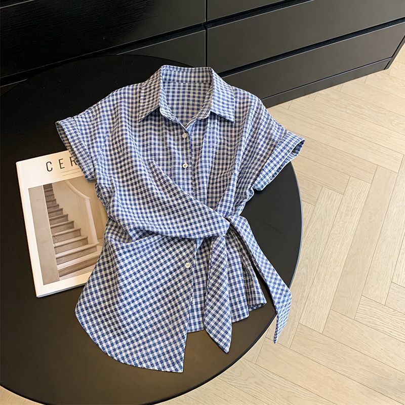 เสื้อเชิ้ตแขนสั้นลายสก๊อตแบบไม - Summer Clothing Trends For Women บทวิจารณ์และราคา