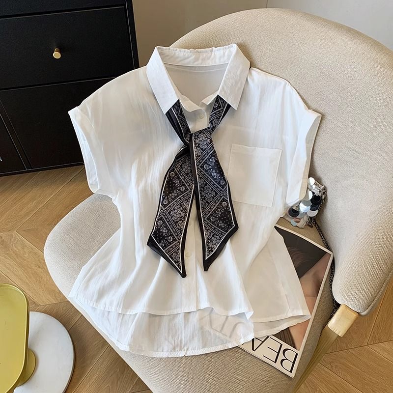 เสื้อเชิ้ตแขนสั้นคอปกสไตล์ออฟฟ - Summer Clothing Trends For Women บทวิจารณ์และราคา