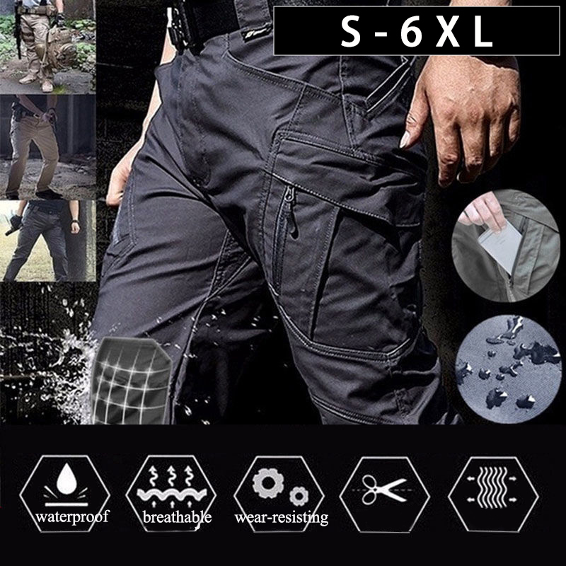 ยุทธวิธี Cargo กางเกงผู้ชายกาง - Summer Hiking Clothing บทวิจารณ์และราคา