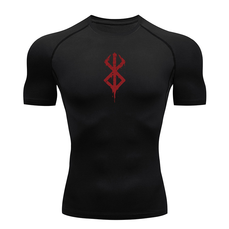 เสื้อยืดคอมเพรสชั่นพิมพ์ลายสำห - Summer Gym Clothing บทวิจารณ์และราคา