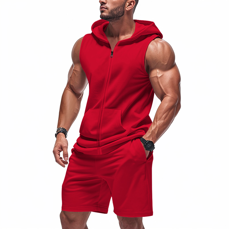 ชุดสูทผู้ชายแบบไม่มีแขนเสื้อ ช - Summer Gym Clothing บทวิจารณ์และราคา