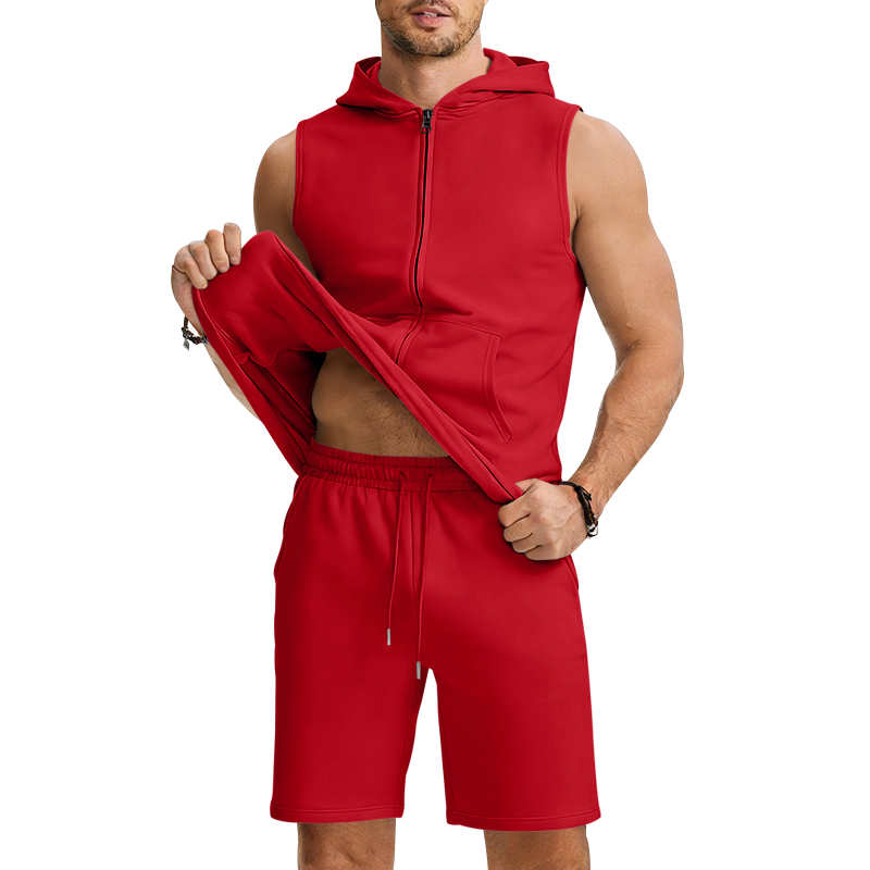 ชุดสูทผู้ชายแบบไม่มีแขนเสื้อ ช - Summer Gym Clothing บทวิจารณ์และราคา
