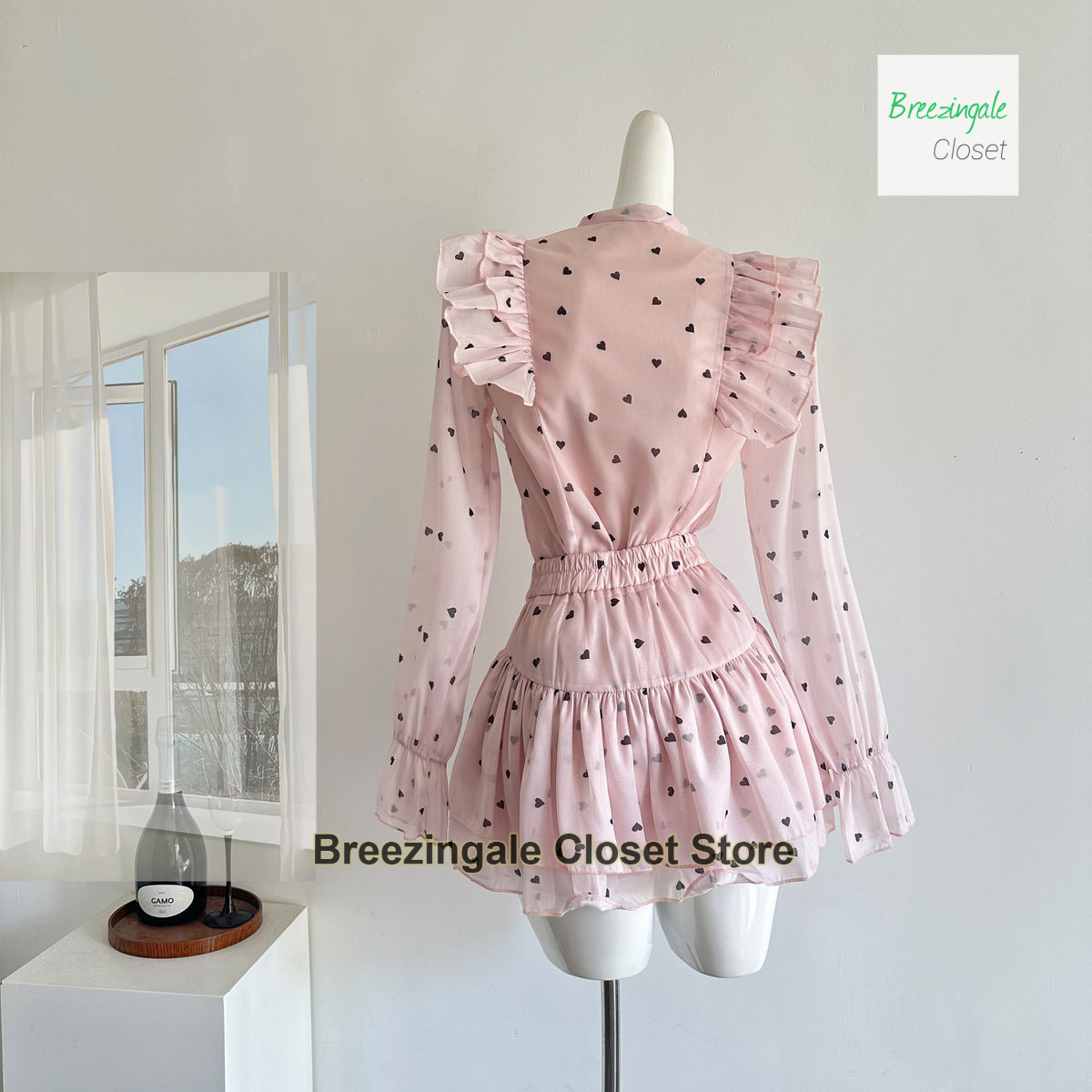 ฝรั่งเศสสีชมพูโดปามีนรักลายจุด - Summer Clothing For Girls บทวิจารณ์และราคา