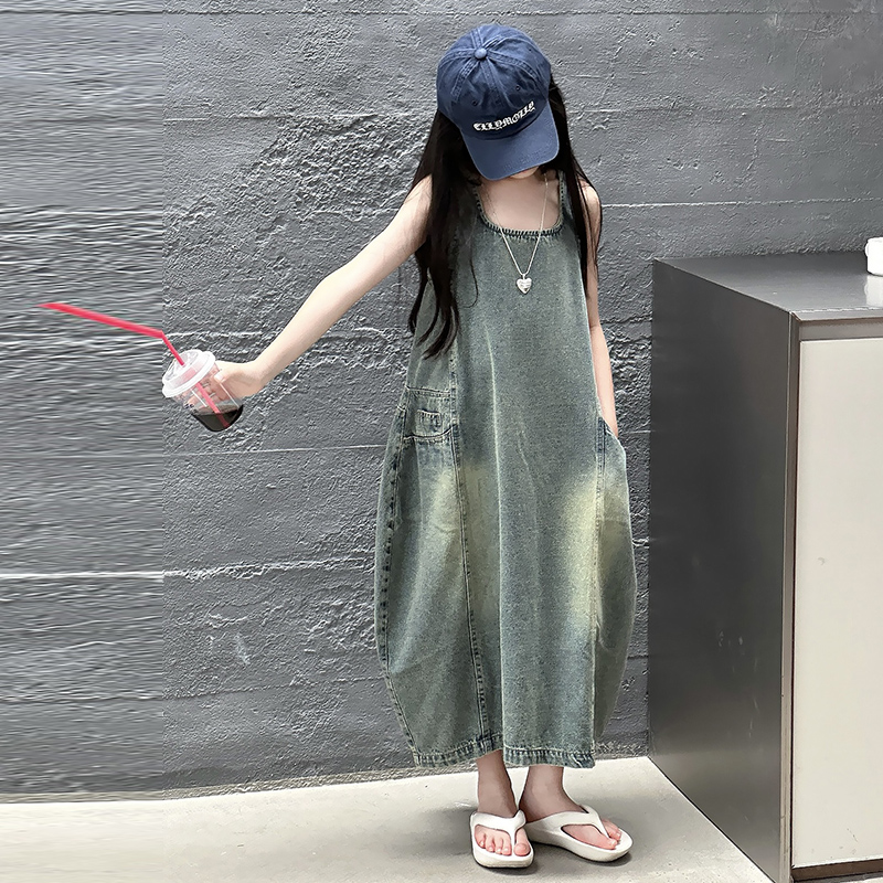 Vintage Blue เด็กหญิงคุณภาพสูง - Summer Clothing For Girls บทวิจารณ์และราคา