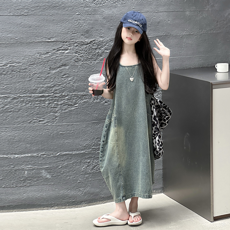 Vintage Blue เด็กหญิงคุณภาพสูง - Summer Clothing For Girls บทวิจารณ์และราคา
