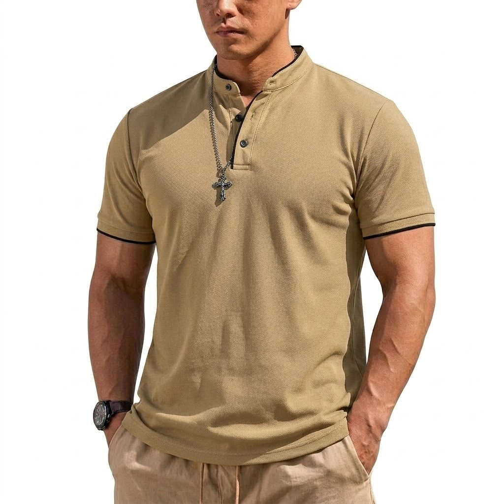 เสื้อเชิ้ตแขนสั้นทรงเฮนลีย์สำห - Summer Gym Clothing บทวิจารณ์และราคา