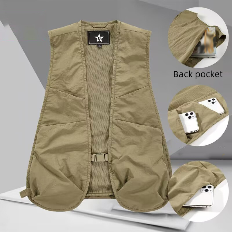 น้ําหนักเบาUnisexเสื้อกั๊กหลาย - Summer Hiking Clothing บทวิจารณ์และราคา