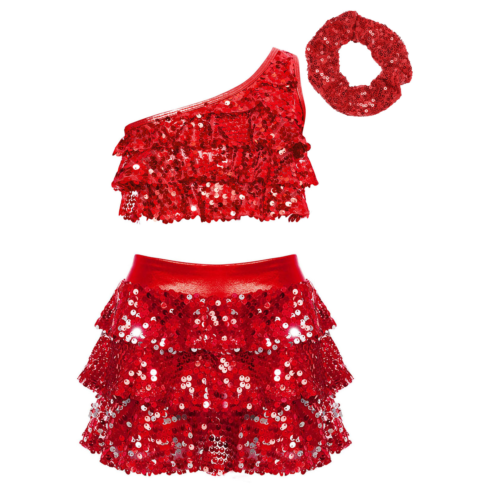 เด็กผู้หญิงเลื่อมเงาลาตินแจ๊สเ - Summer Clothing For Girls บทวิจารณ์และราคา