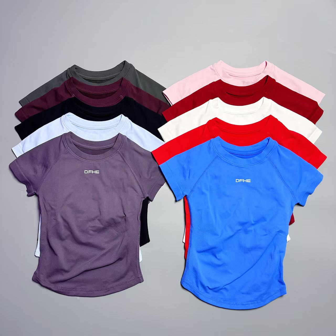 เสื้อยืดกีฬาแขนสั้นคอกลมสำหรับ - Summer Gym Clothing บทวิจารณ์และราคา