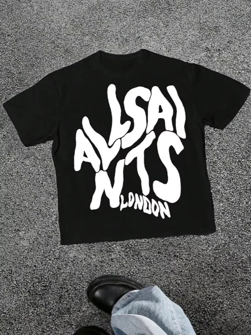 เสื้อยืดลายตัวอักษรยืดหยุ่น ลอ - Summer Clothing London บทวิจารณ์และราคา
